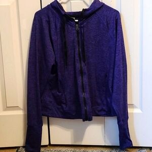 B30: Champion- womens xl: purple jacket